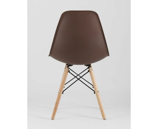 Стул Eames Style DSW коричневый x4 (разборный каркас), изображение 7 | Интернет магазин мебели и декора LifeDekor