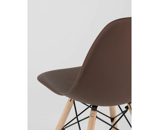 Стул Eames Style DSW коричневый (разборный каркас), изображение 9 | Интернет магазин мебели и декора LifeDekor