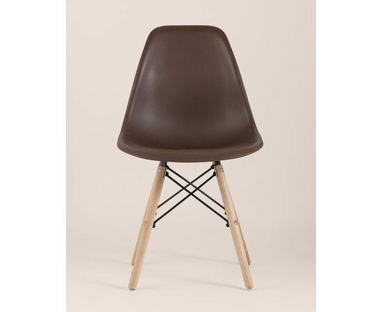 Стул Eames Style DSW коричневый (разборный каркас), изображение 5 | Интернет магазин мебели и декора LifeDekor