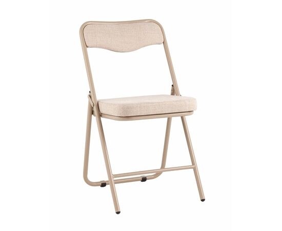 Стул складной Джонни рогожка бежевая каркас бежевый | Интернет магазин мебели и декора LifeDekor