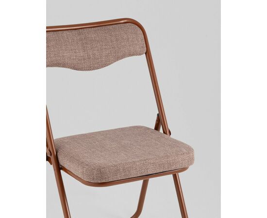 Стул складной Джонни рогожка капучино каркас капучино, изображение 3 | Интернет магазин мебели и декора LifeDekor