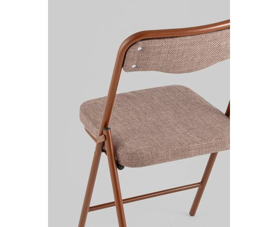 Стул складной Джонни рогожка капучино каркас капучино, изображение 4 | Интернет магазин мебели и декора LifeDekor