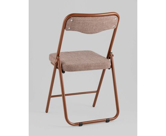 Стул складной Джонни рогожка капучино каркас капучино, изображение 5 | Интернет магазин мебели и декора LifeDekor