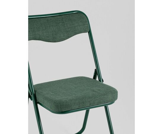 Стул складной Джонни рогожка зеленая каркас зеленый, изображение 3 | Интернет магазин мебели и декора LifeDekor