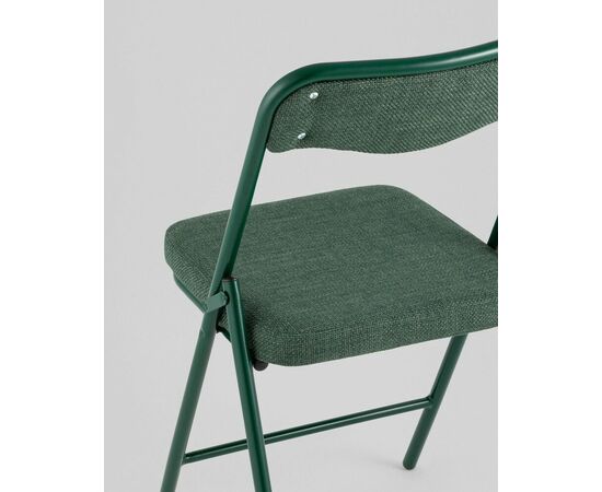 Стул складной Джонни рогожка зеленая каркас зеленый, изображение 4 | Интернет магазин мебели и декора LifeDekor