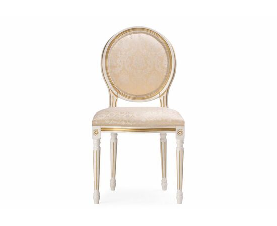 Стул деревянный Данте молочный / золотая патина, изображение 2 | Интернет магазин мебели и декора LifeDekor