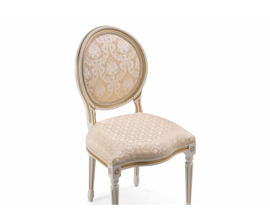 Стул деревянный Данте молочный / золотая патина, изображение 5 | Интернет магазин мебели и декора LifeDekor