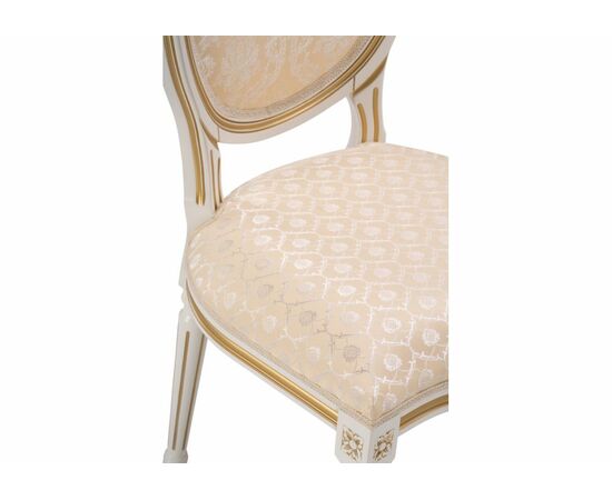 Стул деревянный Данте молочный / золотая патина, изображение 6 | Интернет магазин мебели и декора LifeDekor