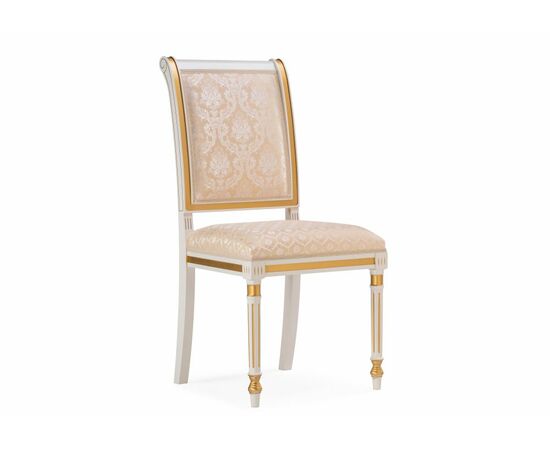 Стул деревянный Рембрандт молочный / золото патина | Интернет магазин мебели и декора LifeDekor