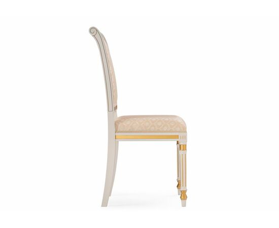 Стул деревянный Рембрандт молочный / золото патина, изображение 3 | Интернет магазин мебели и декора LifeDekor