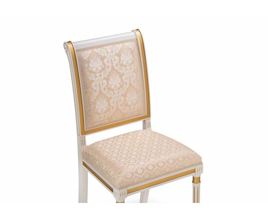 Стул деревянный Рембрандт молочный / золото патина, изображение 5 | Интернет магазин мебели и декора LifeDekor