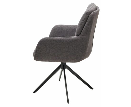 Стул Sun ткань серый, поворотный механизм 360 градусов, изображение 3 | Интернет магазин мебели и декора LifeDekor