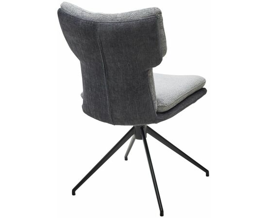 Стул Nevil ткань комби серый, поворотно-возвратный механизм 360 градусов, изображение 3 | Интернет магазин мебели и декора LifeDekor