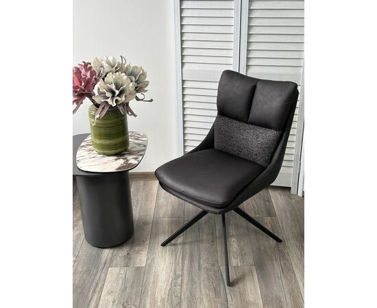 Стул Marlin ткань комби серый, поворотно-возвратный механизм 360 градусов, изображение 7 | Интернет магазин мебели и декора LifeDekor