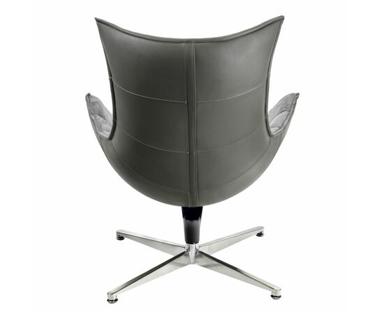 Кресло LOBSTER CHAIR серый искусственная замша, серый, изображение 5 | Интернет магазин мебели и декора LifeDekor