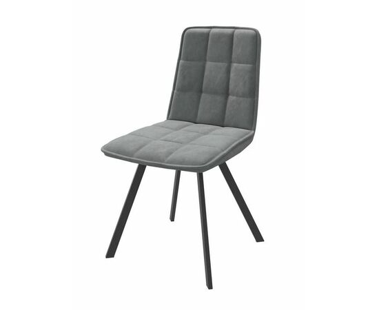 Стул Rom D ( k10 Антрацит замша lux/ноги черные), изображение 2 | Интернет магазин мебели и декора LifeDekor