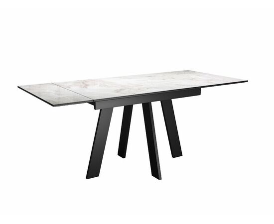 Стол DikLine SKM120 Керамика Italian Grey (глянец серый)/опоры черные, изображение 5 | Интернет магазин мебели и декора LifeDekor