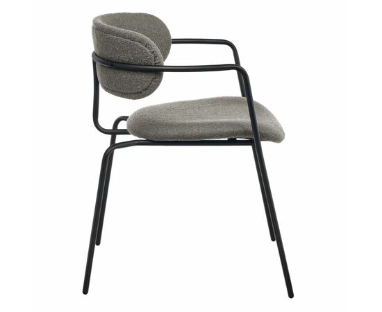 Стул Ant букле серый, изображение 3 | Интернет магазин мебели и декора LifeDekor