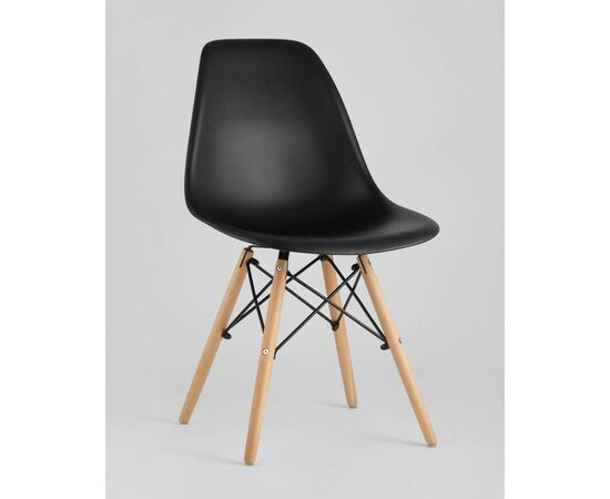Стул Eames Style DSW черный x4 (разборный каркас), изображение 2 | Интернет магазин мебели и декора LifeDekor