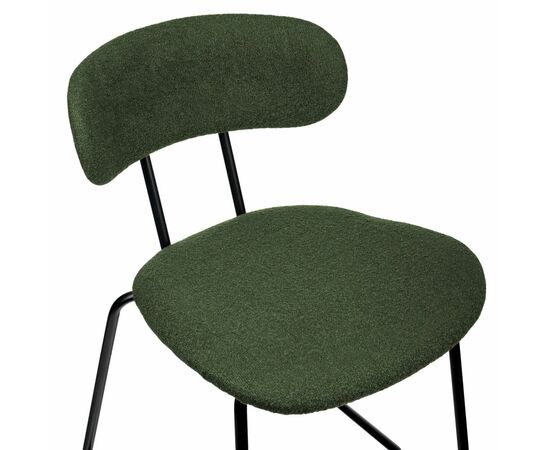 Стул полубарный Ant букле зеленый, изображение 5 | Интернет магазин мебели и декора LifeDekor