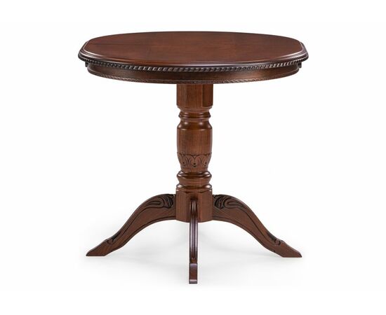 Стол деревянный Аллофан круглый миланский орех, изображение 4 | Интернет магазин мебели и декора LifeDekor