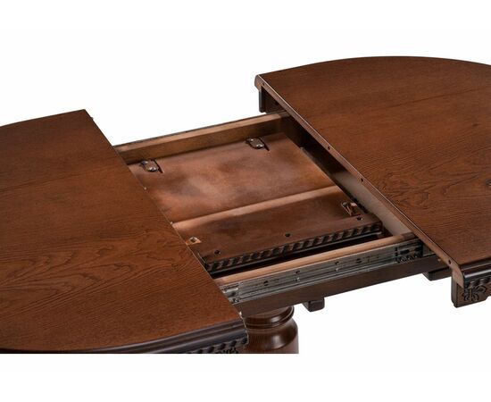 Стол деревянный Аллофан круглый миланский орех, изображение 6 | Интернет магазин мебели и декора LifeDekor