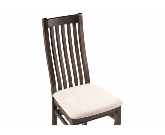 Стул деревянный Арлет ткань Tenerife latte / венге коричневый, изображение 5 | Интернет магазин мебели и декора LifeDekor