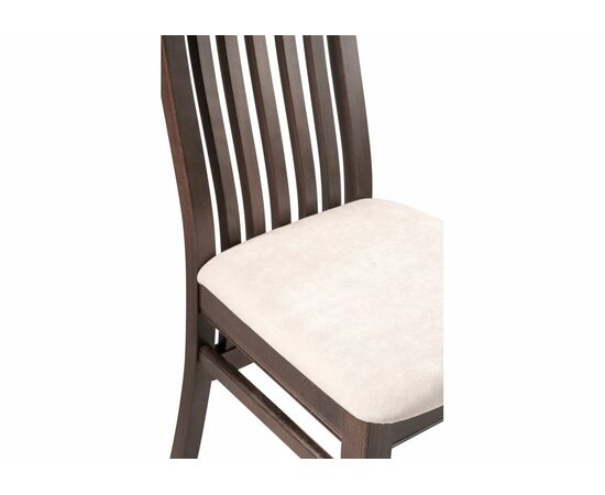 Стул деревянный Арлет ткань Tenerife latte / венге коричневый, изображение 6 | Интернет магазин мебели и декора LifeDekor
