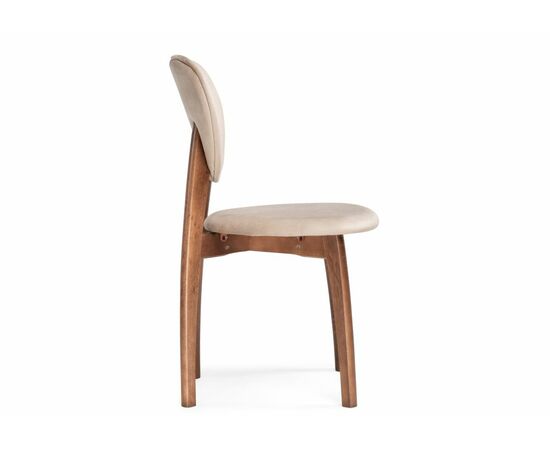 Стул деревянный Вакимо ткань tenerife beige / миланский орех, изображение 3 | Интернет магазин мебели и декора LifeDekor