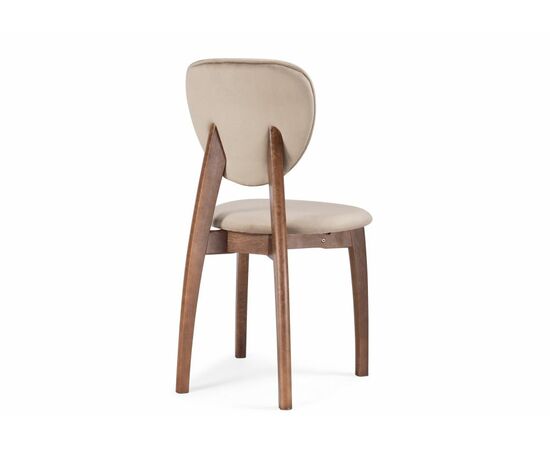 Стул деревянный Вакимо ткань tenerife beige / миланский орех, изображение 4 | Интернет магазин мебели и декора LifeDekor