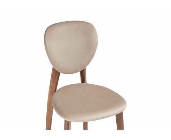 Стул деревянный Вакимо ткань tenerife beige / миланский орех, изображение 5 | Интернет магазин мебели и декора LifeDekor