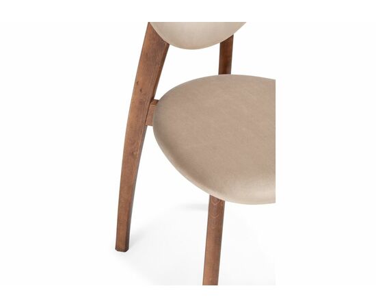Стул деревянный Вакимо ткань tenerife beige / миланский орех, изображение 6 | Интернет магазин мебели и декора LifeDekor