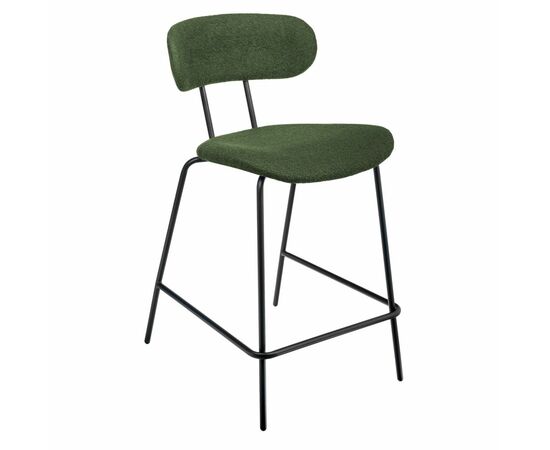 Стул полубарный Ant букле зеленый | Интернет магазин мебели и декора LifeDekor