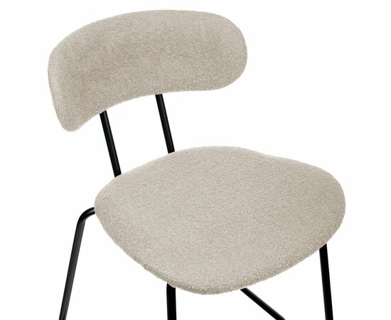 Стул полубарный Ant букле латте, изображение 5 | Интернет магазин мебели и декора LifeDekor