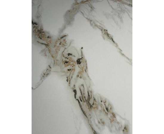 Стол обеденный Неаполь Голд TW1162-T-1,160x90x76 см, серо-золотая керамика/золото, изображение 7 | Интернет магазин мебели и декора LifeDekor