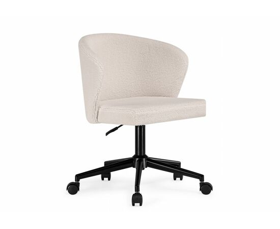 Офисное кресло Lika white teddy / black | Интернет магазин мебели и декора LifeDekor