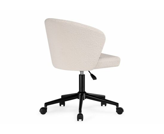 Офисное кресло Lika white teddy / black, изображение 5 | Интернет магазин мебели и декора LifeDekor