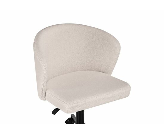 Офисное кресло Lika white teddy / black, изображение 6 | Интернет магазин мебели и декора LifeDekor