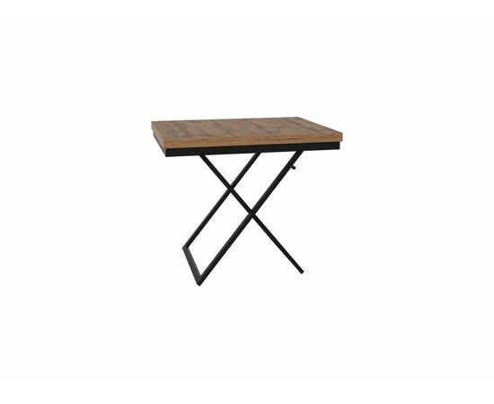 Стол трансформер Орфей 1, чёрный/дуб вотан, изображение 8 | Интернет магазин мебели и декора LifeDekor