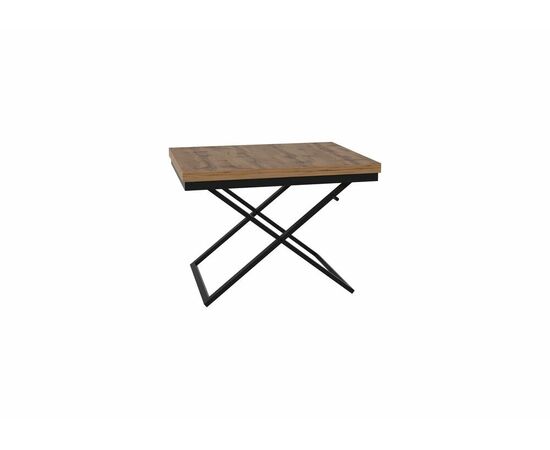 Стол трансформер Орфей 1, чёрный/дуб вотан, изображение 4 | Интернет магазин мебели и декора LifeDekor