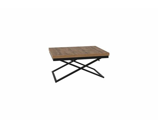 Стол трансформер Орфей 1, чёрный/дуб вотан, изображение 10 | Интернет магазин мебели и декора LifeDekor