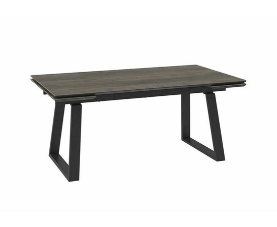 Cтол с керамическим покрытием Chelsy -180 (180+45+45)х98 / OAK VINTAGE PREMIUM CER/ЧЕРНЫЙ) | Интернет магазин мебели и декора LifeDekor