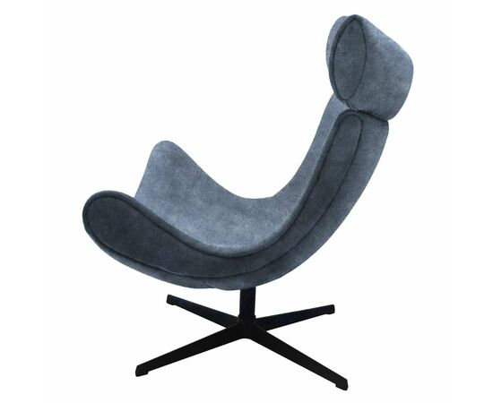 Кресло TORO тёмно-серый, искусственная замша, изображение 3 | Интернет магазин мебели и декора LifeDekor