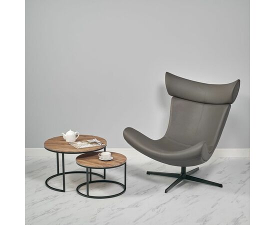 Кресло TORO тёмно-серый, искусственная замша, изображение 11 | Интернет магазин мебели и декора LifeDekor