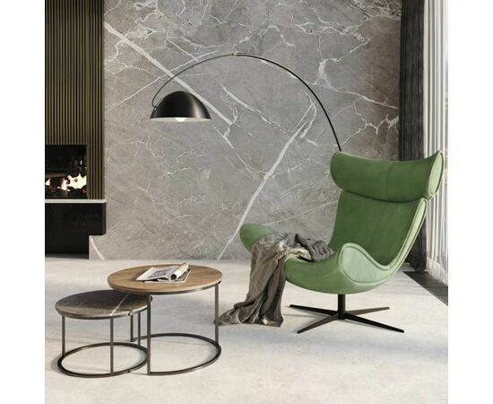 Кресло TORO тёмно-серый, искусственная замша, изображение 9 | Интернет магазин мебели и декора LifeDekor