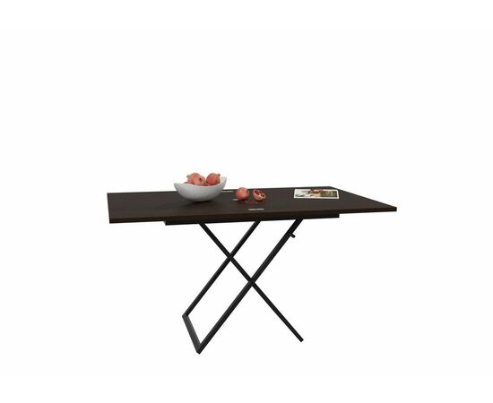 Стол трансформер Орфей 1, чёрный/темный венге, изображение 4 | Интернет магазин мебели и декора LifeDekor