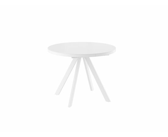 Стол Рондо М D100, Белый, МАТТЕЛЮКС/белыЙ | Интернет магазин мебели и декора LifeDekor