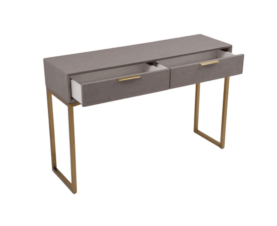 Стол-консоль Логан с 2-мя ящиками MC9001-120GR, 120х35х78 см, светло-серый, изображение 3 | Интернет магазин мебели и декора LifeDekor