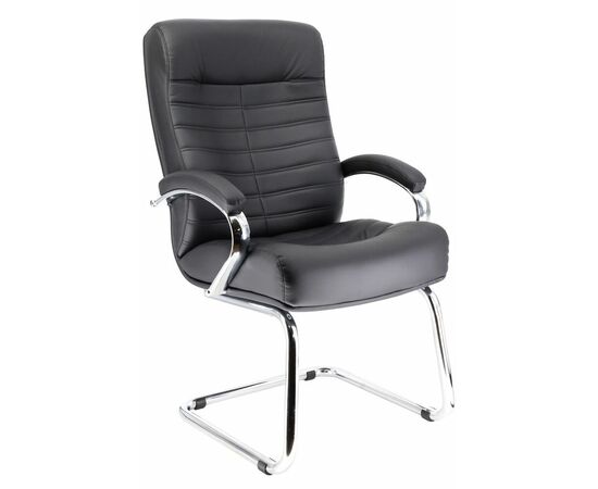 Кресло для посетителей Everprof Orion CF Кожа Черный | Интернет магазин мебели и декора LifeDekor