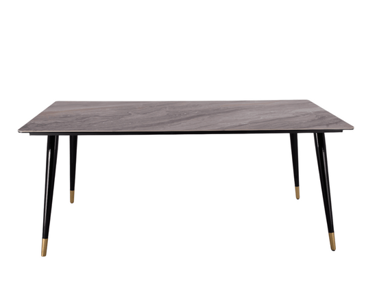 Стол обеденный Рио Гранд MC232-180BR, 180х90х76 см, коричневая керамика/черный | Интернет магазин мебели и декора LifeDekor